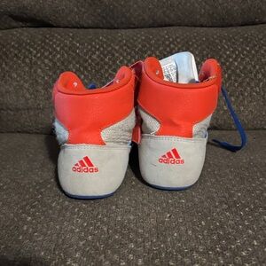 Adidas Red and Gray Sneakers